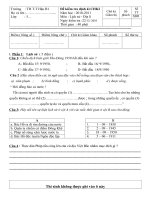 ĐỀ KIỂM TRA ĐỊNH KÌ CHKI