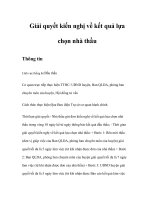 Giải quyết kiến nghị về kết quả lựa chọn nhà thầu