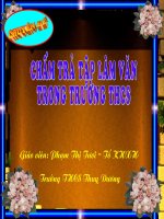 Trả bài viết số 2 - Văn biểu cảm.