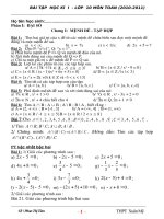 BÀI TẬP Ô THI HKI ( TOÁN 10 )