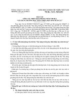 Báo cáo trường học thân thiện