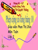 PHÉP CỘNG TRONG PHẠM VI 10