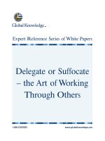 Delegate Or Suffocate