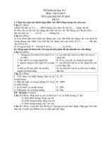 Đề Kiểm tra học kì I - Lí 6