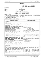 GIAO AN LOP 4 TUAN 11 ( 2 BUOI/NGA)