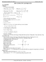 Đề cương ôn tập học kì 1 Toán 7