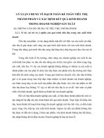 LÝ LUẬN CHUNG VỀ HẠCH TOÁN KẾ TOÁN TIÊU THỤ THÀNH PHẨM VÀ XÁC ĐỊNH KẾT QUẢ KINH DOANH TRONG DOANH NGHIỆP SẢN XUẤT