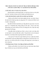 THỰC TRẠNG CƠ SỞ VẬT CHẤT KỸ THUẬT TRONG MỐI QUAN HỆ VỚI CHẤT LƯỢNG PHỤC VỤ TẠI KHÁCH SẠN HOÀ BÌNH