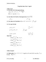 Đề thi đại học phần mũ - logarit