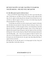 KẾ TOÁN NGUYÊN VẬT LIỆU TẠI CÔNG TY SX &DVXK NGUYỄN HOÀNG – NHÀ MÁY MAY NHƯ QUỲNH