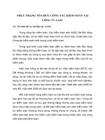 THỰC TRẠNG TỔ CHỨC CÔNG TÁC KIỂM TOÁN TẠI CÔNG TY AASC