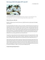 Nội dung đề thi tốt nghiệp THPT năm 2011