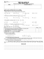 Kiem tra Dai so - Chương III