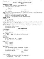 10 đề thi HKI Toán 7