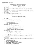 đề cương ôn tâp sinh học HKI lớp 7