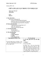 Chũa lỗi lập luận trong va­n nghị luận