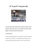 10 “bí quyết” trong giao tiếp