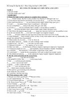 ĐỀ CƯƠNG ÔN THI HỌC KỲ I  LỚP 9 (08- 09).doc