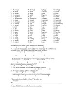 đề cương anh 9 -Học kì 1