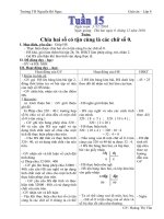 Giáo án tuần 15 lớp 3 có soạn HS KT