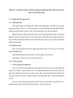 NHỮNG VẤN ĐỀ CƠ BẢN VỀ HOẠT ĐỘNG KINH DOANH THẺ TẠI NGÂN HÀNG THƯƠNG MẠI