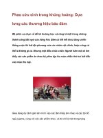 Phao cứu sinh trong khủng hoảng