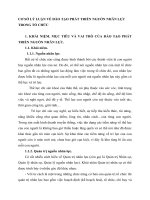 CƠ SỞ LÝ LUẬN VỀ ĐÀO TẠO PHÁT TRIỂN NGUỒN NHÂN LỰC TRONG TỔ CHỨC