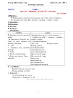 Giáo án Anh 6 chuẩn