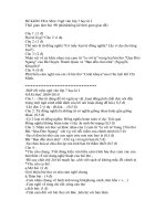 ĐỀ , ĐÁP ÁN KTHKI