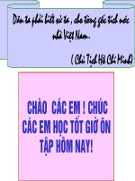 Bài 16 Ôn tập chuong I & II