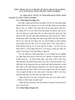 THỰC TRẠNG QUẢN LÝ RỦI RO TÍN DỤNG TRONG HOẠT ĐỘNG CỦA NGÂN HÀNG CÔNG THƯƠNG TỈNH NAM ĐỊNH