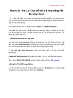 Học Adobe Flash CS4 cơ bản Flash CS4 - bài 12