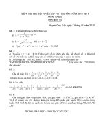 ĐỀ THI HSG CASIO  9 CAN LỘC HÀ TĨNH