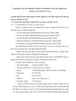 LẬP BÁO CÁO TÀI CHÍNH VÀ PHÂN TÍCH BÁO CÁO TÀI CHÍNH TẠI CÔNG TY CỔ PHẦN VŨ GIA