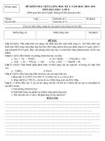 đề thi học kỳ I năm học 10-11