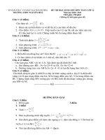 Đề thi + Đáp án thi HSG vòng 1, 2010