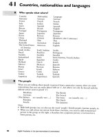 Cointries, nationalities and languages