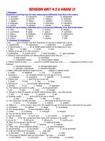 ÔN TẬP KIỂM TRA 45'''' LẦN 2 ANH 12