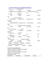 de kiem tra hkI tieng anh 7