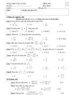 de kiem tra 1 tiet chuong II