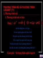 Phương trình mũ & Lô ga rít 2