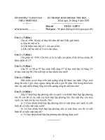 Đề thi HSG Toán 5 tỉnh Thừa Thiên Huế 2004-2005