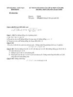 Đề thi môn Toán tuyển vào THPT chuyên Lê Quý Đôn Bình Định (2006-2007)