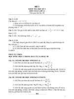 2 ĐỀ THI HỌC KỲ I Môn thi : Toán 12 tham khảo và đáp án Số 3+4