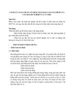 CƠ SỞ LÝ LUẬN CHUNG VỀ KIỂM TOÁN BÁO CÁO TÀI CHÍNH CỦA CÁC DOANH NGHIỆP VỪA VÀ NHỎ