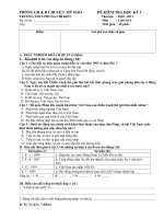 Đề kiểm tra lịch sử 9 HKI