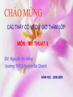 Mĩ thuật (tiết 14-lớp 8)