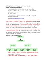 KHÁI QUÁT VỀ CÔNG TY TNHH DUYÊN HỒNG