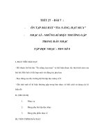 TIẾT 27 - BÀI 7 - ÔN TẬP BÀI HÁT “TIA NẮNG, HẠT MƯA”