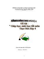 giúp học sinh hoc tốt môn đạo đức lớp 4, 10-11
